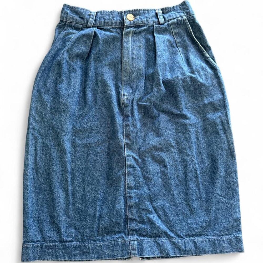 Gotcha covered blue denim skirt
